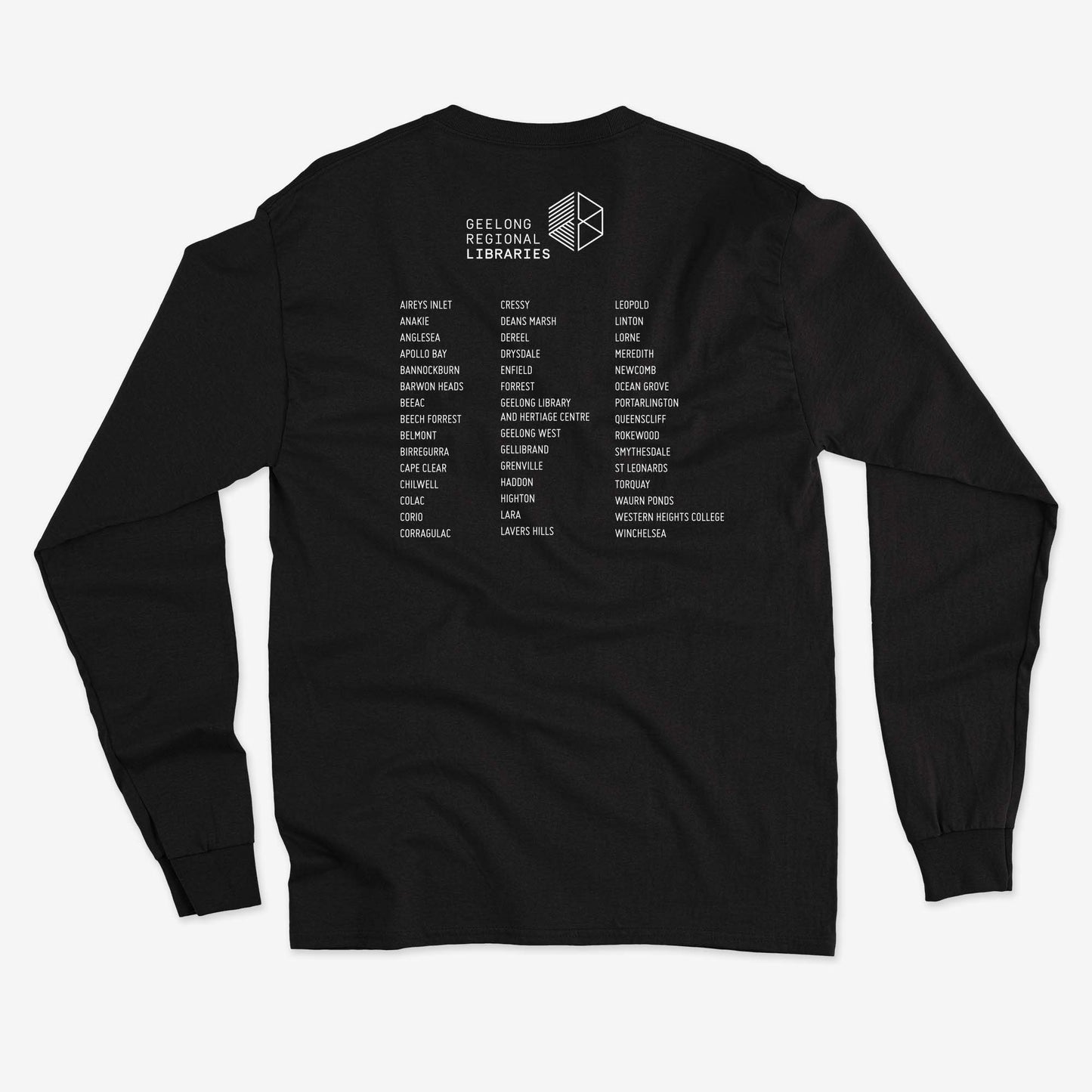 Check It Out Long Sleeve T-shirt – Loose style (available in black or white)