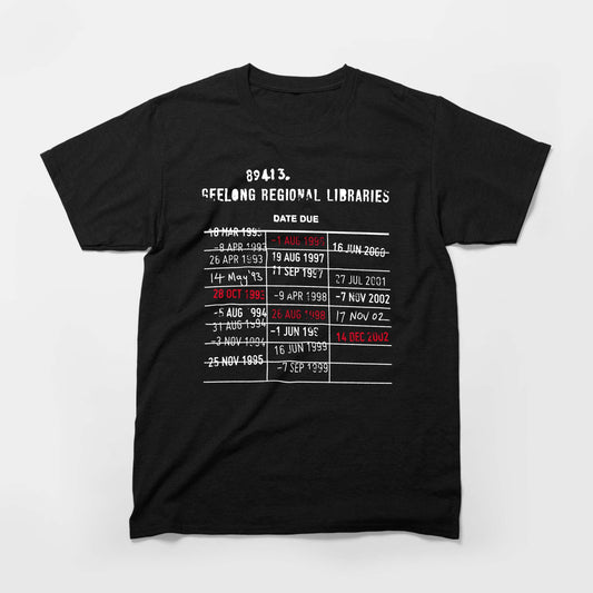 Check It Out T-shirt – Loose Style (available in black or white)