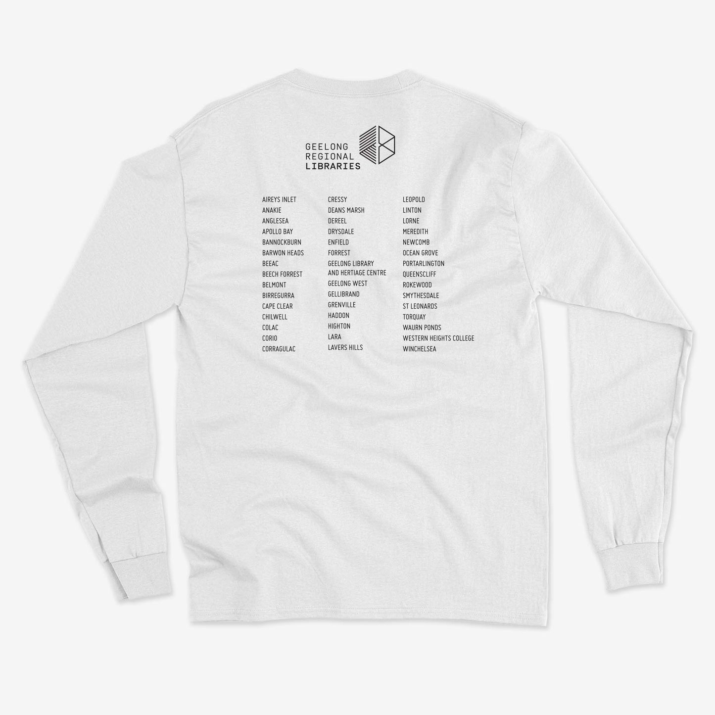 Check It Out Long Sleeve T-shirt – Loose style (available in black or white)
