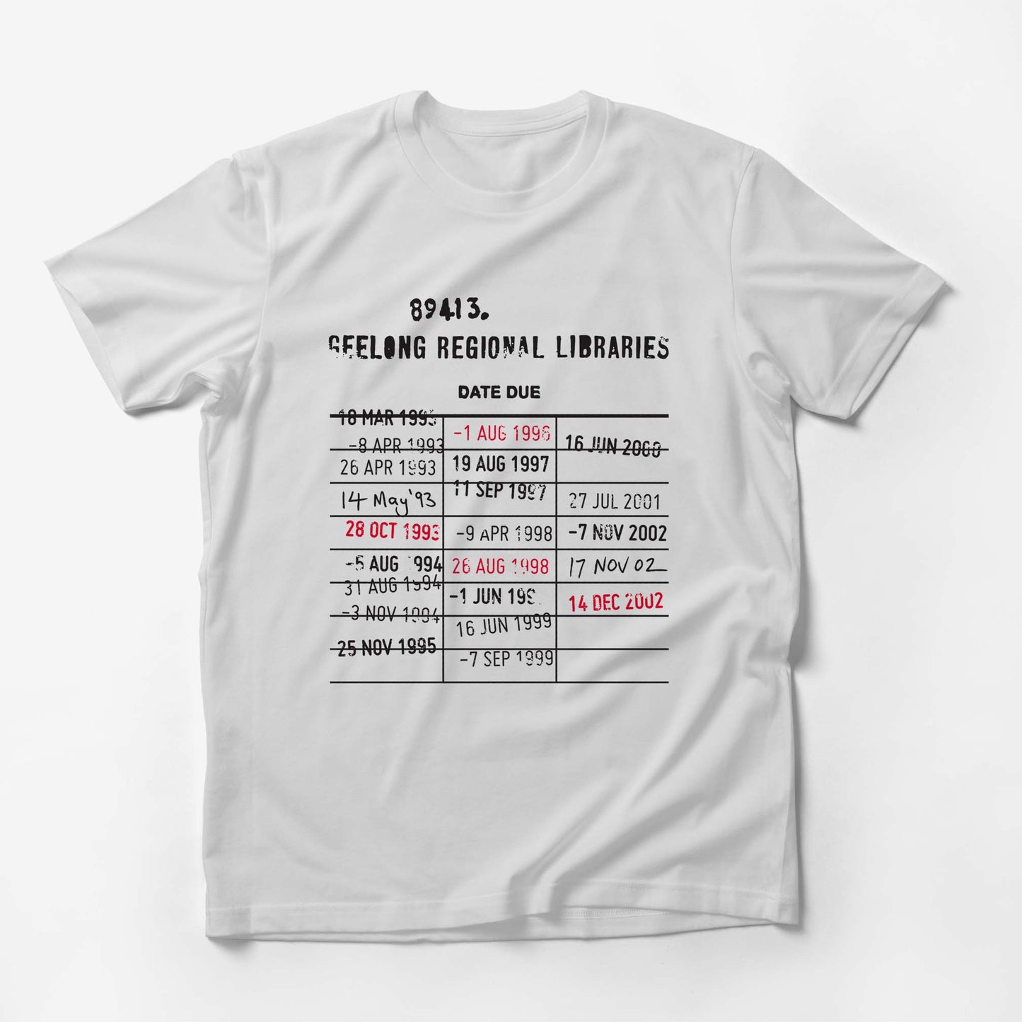 Check It Out T-shirt – Loose Style (available in black or white)